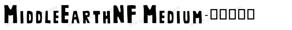 MiddleEarthNF Medium字体转换